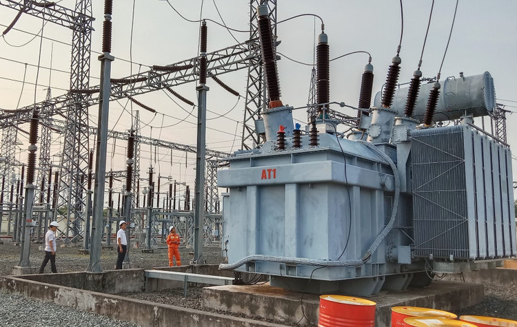Hình ảnh một dự án trạm biến áp 220kV (ảnh: Internet)