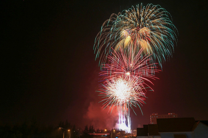 Màn pháo hoa tượng trưng cho 21 nền kinh tế APEC