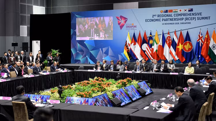 Quang cảnh Hội nghị Cấp cao lần thứ 2 các nước tham gia đàm phán RCEP. Ảnh: Hiếu Nguyễn