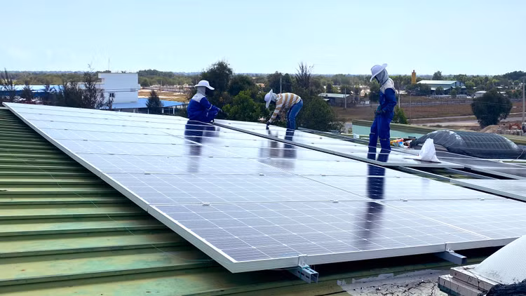 Tổng quy mô đấu giá cạnh tranh để huy động phát triển điện mặt trời trong giai đoạn đến tháng 6/2021 là khoảng 1.000 MW. Ảnh: Trung Thành