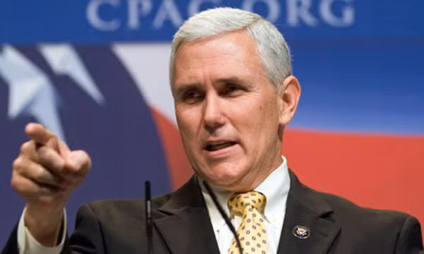Ứng viên phó tổng thống Mỹ của đảng Cộng hòa, ông Mike Pence. Ảnh: NBC.
