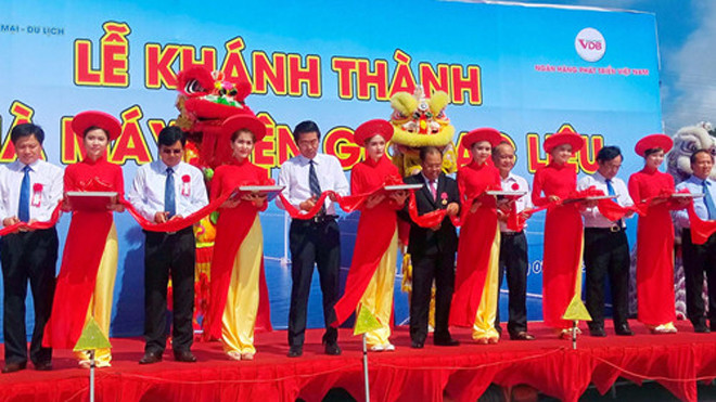 Lễ khánh thành Nhà máy điện gió Bạc Liêu - Ảnh: Trần Thanh Phong