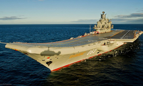 Tàu sân bay Đô đốc Kuznetsov. Ảnh:Sputnik