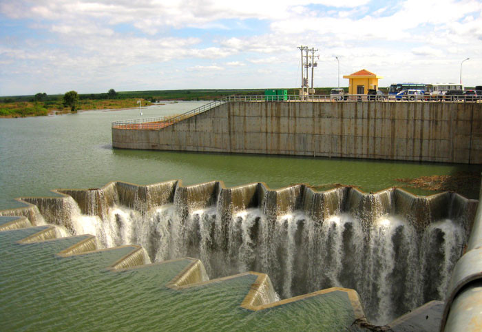 Hồ chứa nước Phước Hòa (Bình Phước) - một trong những công trình do HECII tham gia thực hiện. Ảnh: Phước Hòa