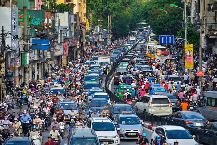 Những hình ảnh tắc đường kinh hoàng ở Thủ đô Hà Nội