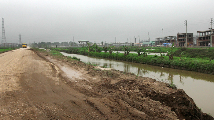 Có 2 nhà thầu phản ánh họ bị cản trở nộp HSDT Gói thầu Xây lắp thuộc Dự án Kiên cố hóa kênh mương loại III xây dựng nông thôn mới xã An Hòa, huyện Tam Dương, tỉnh Vĩnh Phúc. Ảnh: Nhã Chi