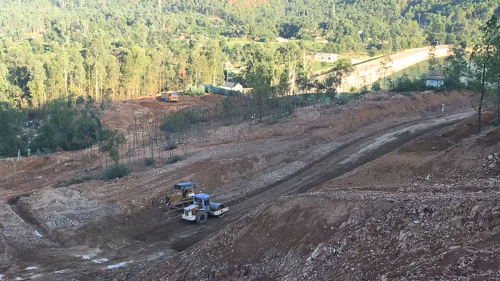 UBND tỉnh Thanh Hóa đã chấp thuận đầu tư một nhà máy nước khác với đường ống nước thô đưa về hồ Quế Sơn. Ảnh: Nguyễn Văn