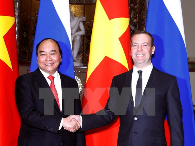 Thủ tướng Nguyễn Xuân Phúc hội đàm với Thủ tướng Nga