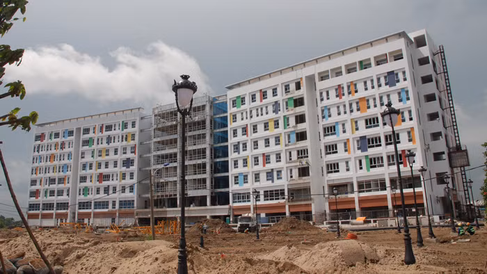 Ban Quản lý đầu tư xây dựng các công trình thuộc Sở Y tế TP.HCM đã phải hủy thầu một số gói thầu thuộc Dự án Xây dựng mới Bệnh viện Nhi đồng TP.HCM. Ảnh: Phương Mai