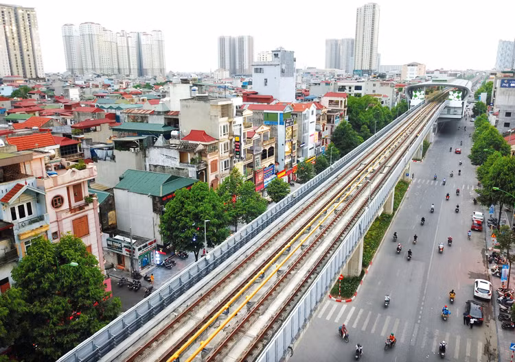 Tổng mức đầu tư của Dự án Đường sắt đô thị Hà Nội, tuyến Cát Linh - Hà Đông đã tăng từ 8.770 tỷ đồng thành hơn 18.000 tỷ đồng. Ảnh: Lê Tiên