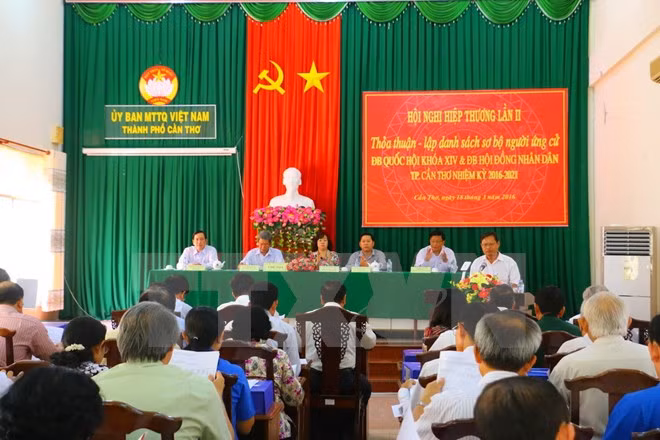 Quang cảnh hội nghị hiệp thương ở thành phố Cần Thơ. (Nguồn: TTXVN)