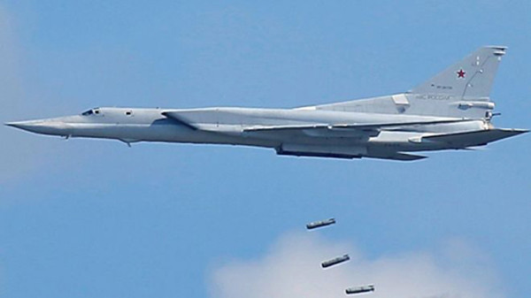 Một chiếc Tu-22M3 trong một cuộc diễn tập. Ảnh: Reuters