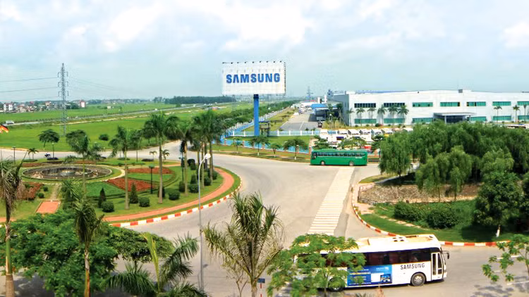 Tổng số vốn Samsung đầu tư tại Bắc Ninh lên tới 6,5 tỷ USD. Ảnh: Hoài Đức