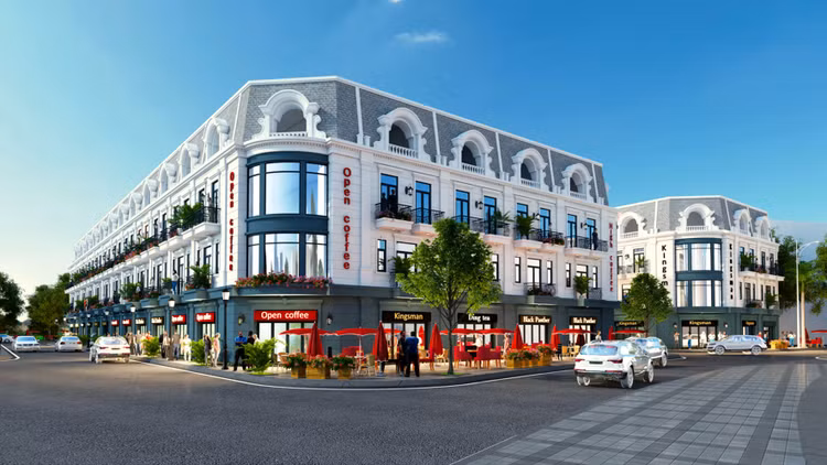 Mô hình Dự án Tổ hợp nhà phố thương mại shophouse kết hợp kinh doanh dịch vụ thương mại, khách sạn tại phường Hải Đình, TP. Đồng Hới