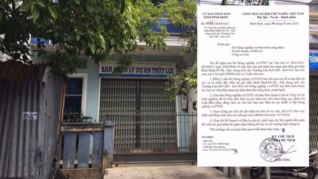 Vụ cướp HSDT trước cổng Trụ sở Ban QLDA Thủy lợi Bình Định diễn ra đã gần 2 tháng mà vẫn chưa có kết quả điều tra