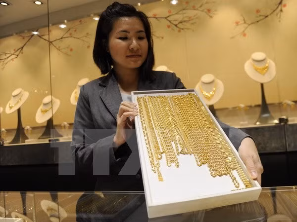 Một cửa hàng kim hoàn ở Singapore. (Nguồn: AFP/TTXVN)