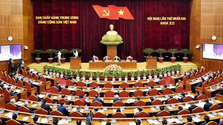 Hội nghị lần thứ 12 Ban Chấp hành Trung ương khóa XII sẽ bàn và quyết định phương hướng công tác nhân sự Ban Chấp hành Trung ương khóa XIII. Ảnh: Nhật Bắc