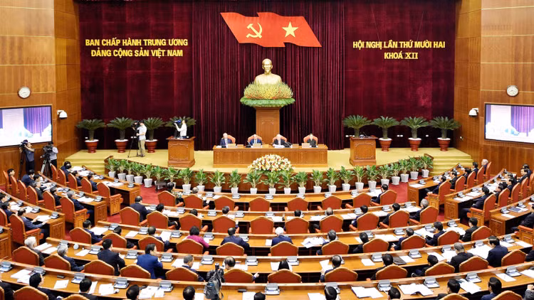 Hội nghị lần thứ 12 Ban Chấp hành Trung ương khóa XII sẽ bàn và quyết định phương hướng công tác nhân sự Ban Chấp hành Trung ương khóa XIII. Ảnh: Nhật Bắc