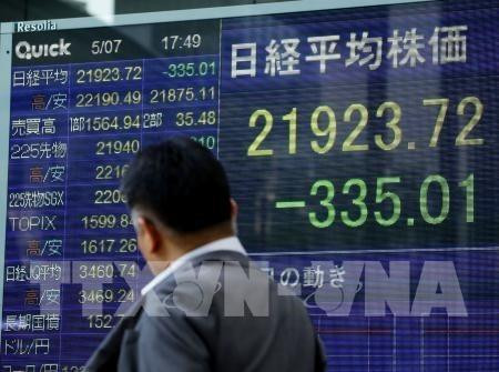 Chứng khoán châu Á ngày 8/7 đồng loạt đi xuống. Ảnh: TTXVN phát