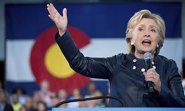 Ứng viên tổng thống Hillary Clinton. Ảnh: AP