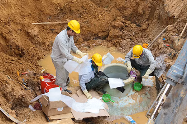 Đường ống nước sạch sông Đà gặp sự cố gần 20 lần, gây thiệt hại 13 tỷ đồng sau 6 năm đưa vào hoạt động. Ảnh: Bá Đô