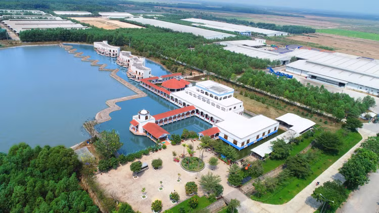 Resort Bò Sữa Tây Ninh của Vinamilk nhìn từ trên cao
