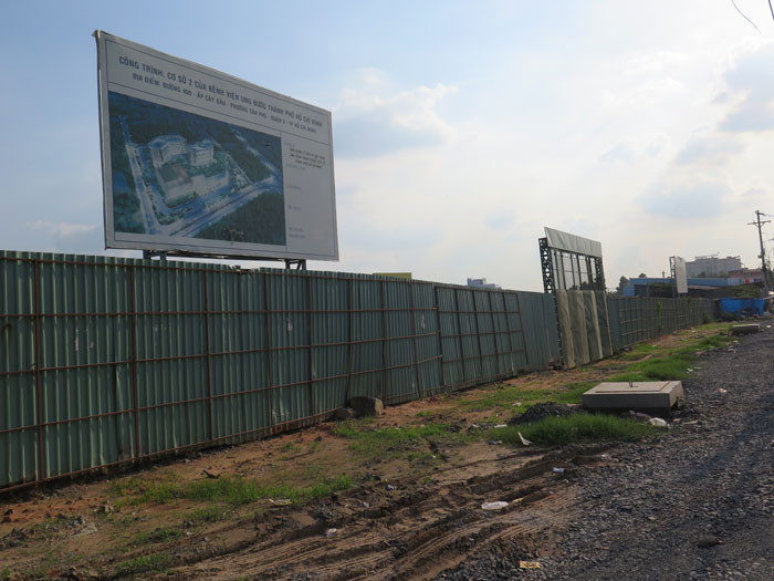 Dự án Bệnh viện Ung bướu 2 TP.HCM đã bị hoãn khởi công đến 2 lần vì những kiến nghị của các nhà thầu. Ảnh: Văn Huyền