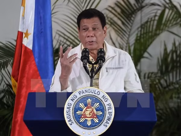 Tổng thống Philippines Rodrigo Duterte. (Nguồn: AFP/TTXVN)