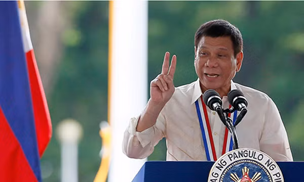 Tổng thống Philippines Duterte. Ảnh:Independent
