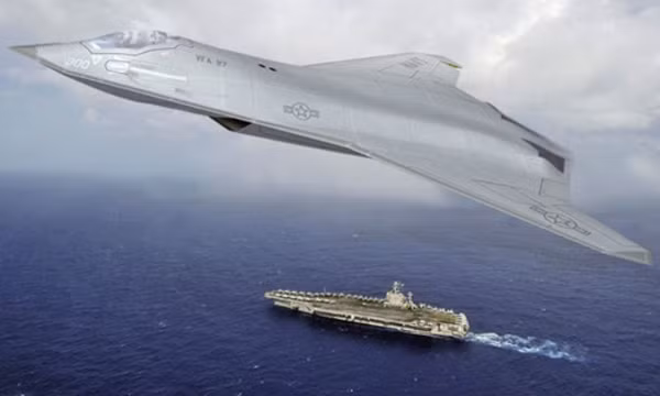 Bản phác họa tiêm kích tàng hình thế hệ 6 của hãng Northrop Grumman. Ảnh:Northrop Grumman