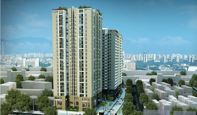 Dự án Tòa nhà chung cư và dịch vụ Star Tower tiền sử dụng đất phải nộp là 22,2 tỷ đồng. Ảnh Internet