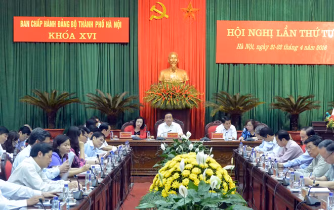 Hội nghị Ban Chấp hành Đảng bộ TP Hà Nội bàn các chương trình công tác lớn của Thành ủy
