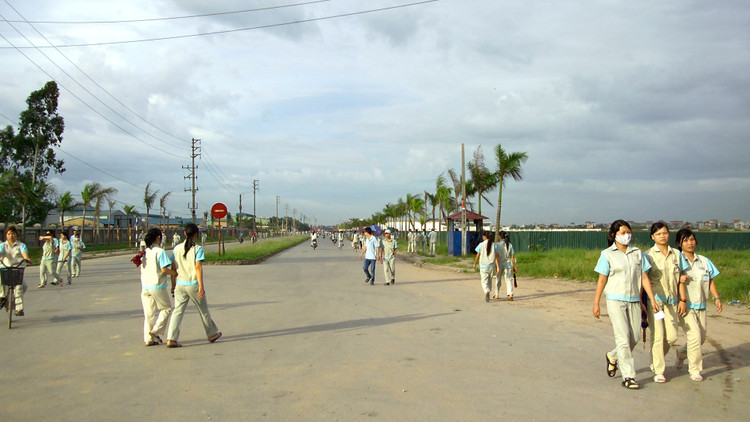 Dự án Đầu tư xây dựng khu nhà ở cho người lao động làm việc trong Khu công nghiệp tại xã Thụy Hòa có tổng chi phí 1.645 tỷ đồng. Ảnh: Huệ Chi