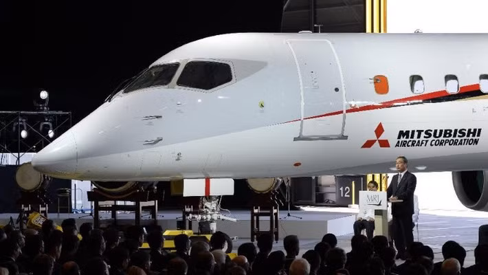 Chiếc máy bay chở khách MRJ của Nhật Bản.