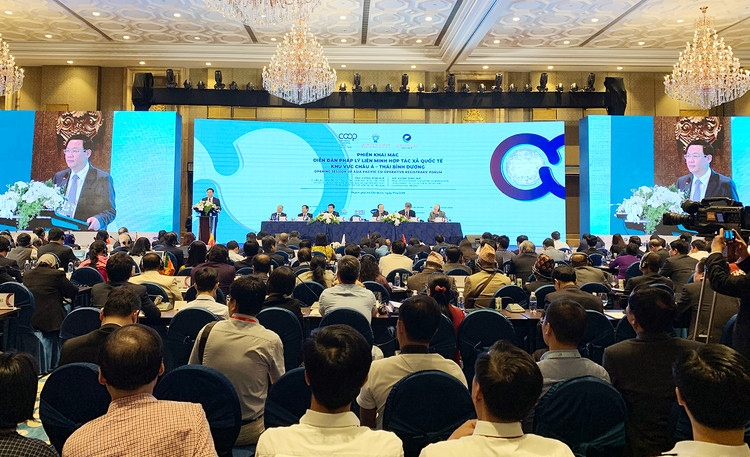 Diễn đàn pháp lý Liên minh HTX Quốc tế khu vực châu Á-Thái Bình Dương. Ảnh: VGP/Thành Chung