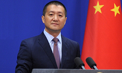 Người phát ngôn Bộ Ngoại giao Trung Quốc Lục Khảng. Ảnh:Xinhua.