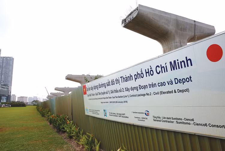 Tuyến metro số 2 TP.HCM có tổng mức đầu tư điều chỉnh là 2,152 tỷ USD. Ảnh: Đinh Tuấn