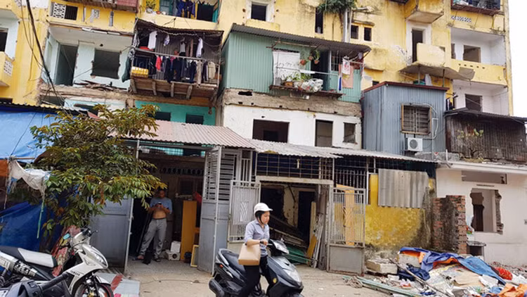 4 dự án cải tạo chung cư cũ theo hình thức BT của Hải Phòng lựa chọn nhà đầu tư trước khi Nghị định 63/2018/NĐ-CP có hiệu lực. Ảnh: Hải Châu