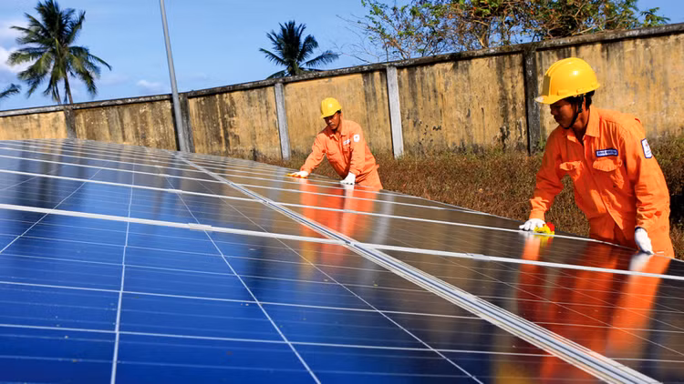 Thời gian gần đây, nhiều chủ đầu tư đã đăng ký phát triển các dự án điện mặt trời. Ảnh: Ngọc Hà