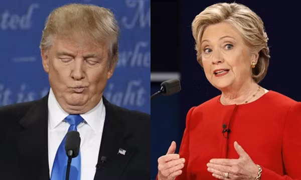 Ứng viên tổng thống đảng Cộng hòa Donald Trump (trái) và đảng Dân chủ Hillary Clinton. Ảnh: Reuters.