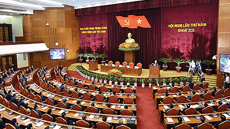 Trong 6 ngày diễn ra Hội nghị, Ban Chấp hành Trung ương Đảng đã thống nhất cao thông qua các nghị quyết, kết luận của Trung ương. Ảnh: Nhật Bắc