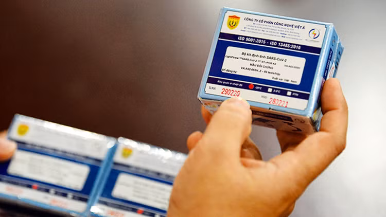 Sinh phẩm chẩn đoán invitro xét nghiệm virus SARS-CoV-2 của Công ty CP Công nghệ Việt Á được cấp số đăng ký tạm thời để sử dụng trong xét nghiệm sàng lọc