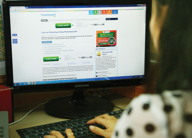 Tỷ lệ phần mềm không bản quyền của Việt Nam thuộc hàng cao nhất khu vực châu Á - Thái Bình Dương. Ảnh: Nhã Chi