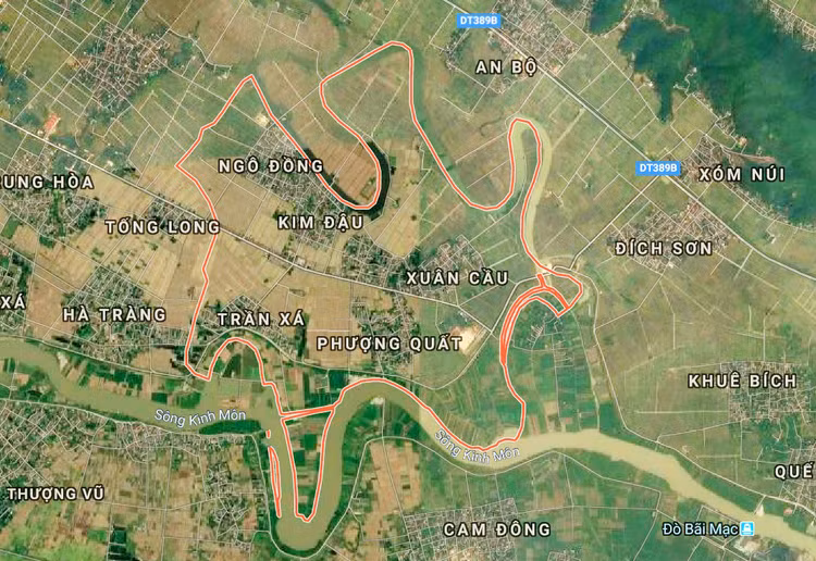 Dự án Đầu tư xây dựng Khu dân cư mới xã Lạc Long (Kinh Môn, Hải Dương) có tổng diện tích đất sử dụng hơn 99.000 m2. Ảnh: Nhã Chi
