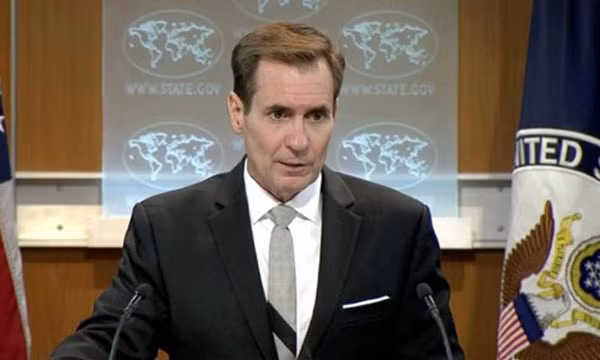 Người phát ngôn Bộ Ngoại giao Mỹ John Kirby. Ảnh: Reuters.