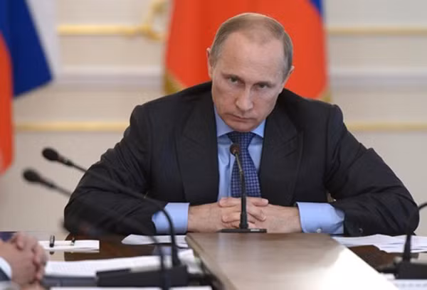 Tổng thống Nga - Vladimir Putin trong một cuộc họp tại Moscow. Ảnh: Reuters