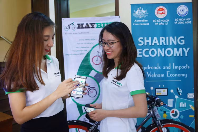 Một số loại hình kinh tế chia sẻ đã xuất hiện ở Việt Nam. Ảnh: Lê Tiên
