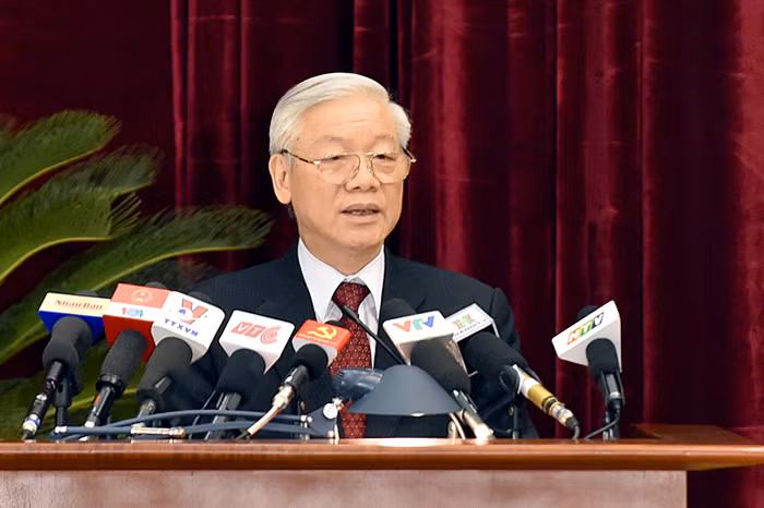 Tổng Bí thư Nguyễn Phú Trọng phát biểu khai mạc Hội nghị - Ảnh: VGP/Nhật Bắc