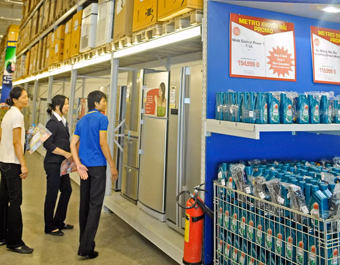 Chuỗi siêu thị Metro Cash & Carry Việt Nam đã về tay Tập đoàn TCC (Thái Lan). Ảnh: LTT