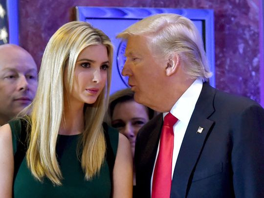 Ivanka Trump rất thân thiết với người cha Donald Trump (Ảnh: Getty)